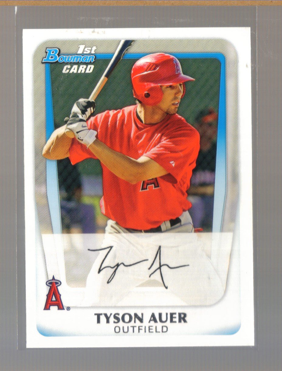 2011 Bowman Prospects #76 TYSON AUER Angels