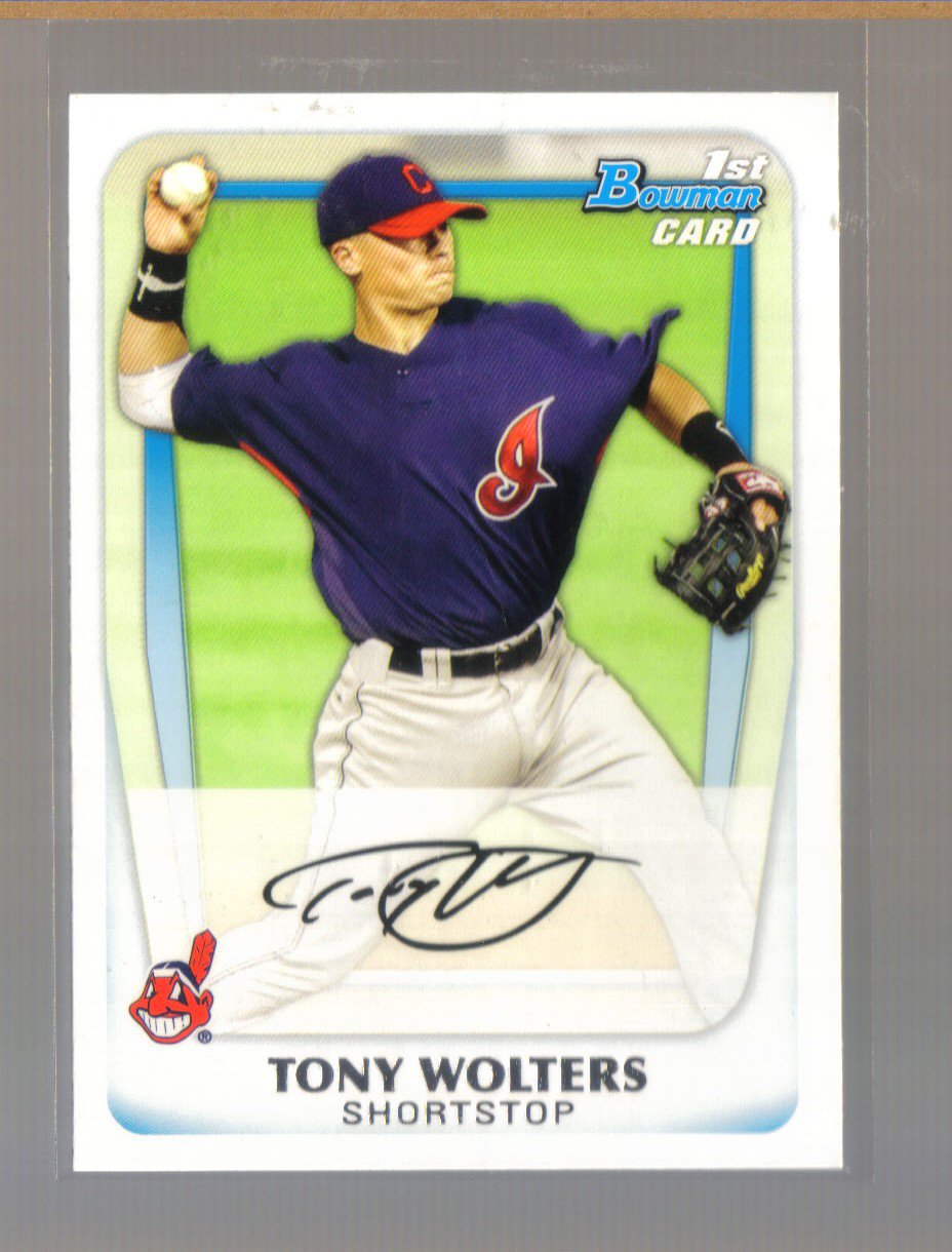 2011 Bowman Prospects #98 TONY WOLTERS Indians
