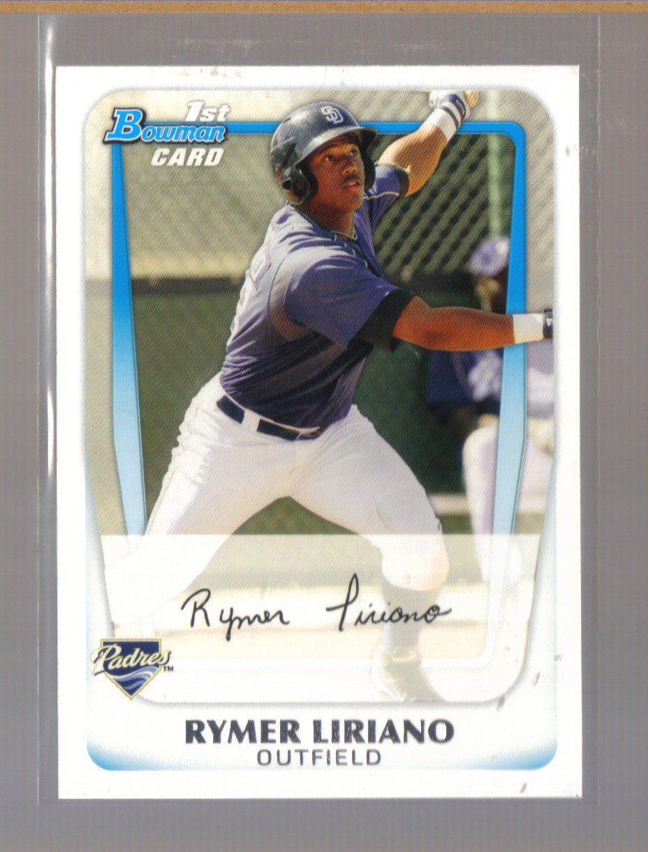 2011 Bowman Prospects #101 RYMER LIRIANO Padres