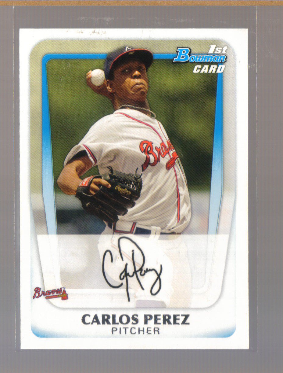 2011 Bowman Prospects #108 CARLOS PEREZ Braves