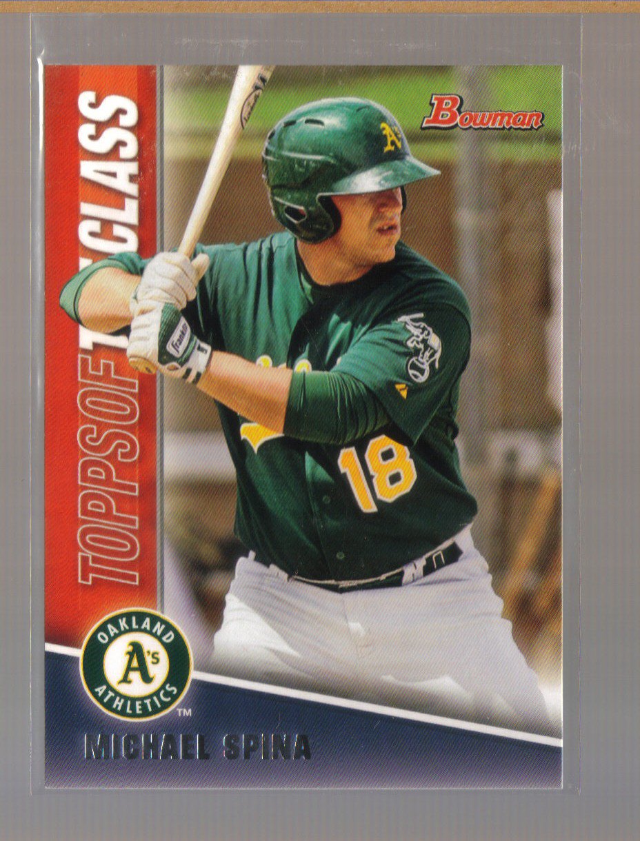 2011 Bowman Topps of the Class #25 MICHAEL SPINA A's