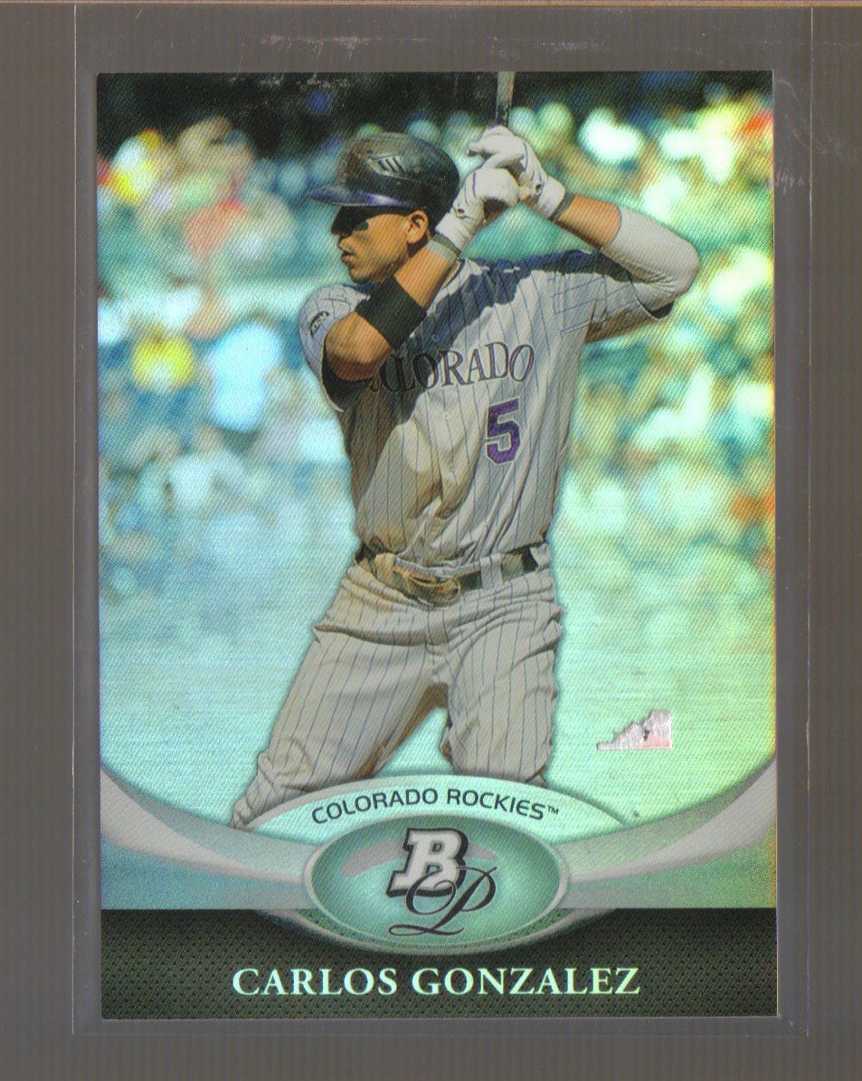 2011 Bowman Platinum #19 CARLOS GONZALEZ Rockies