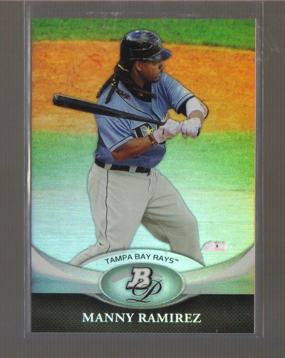 2011 Bowman Platinum #38 MANNY RAMIREZ Rays