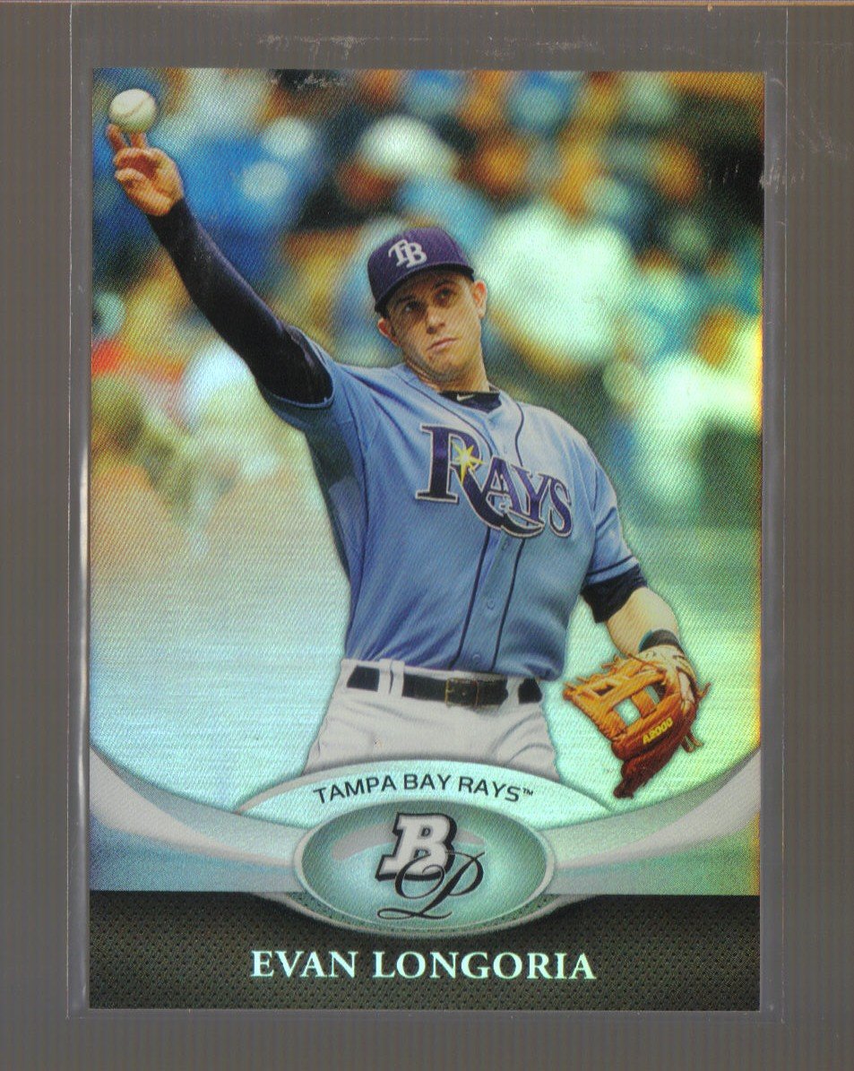 2011 Bowman Platinum #97 EVAN LONGORIA Rays