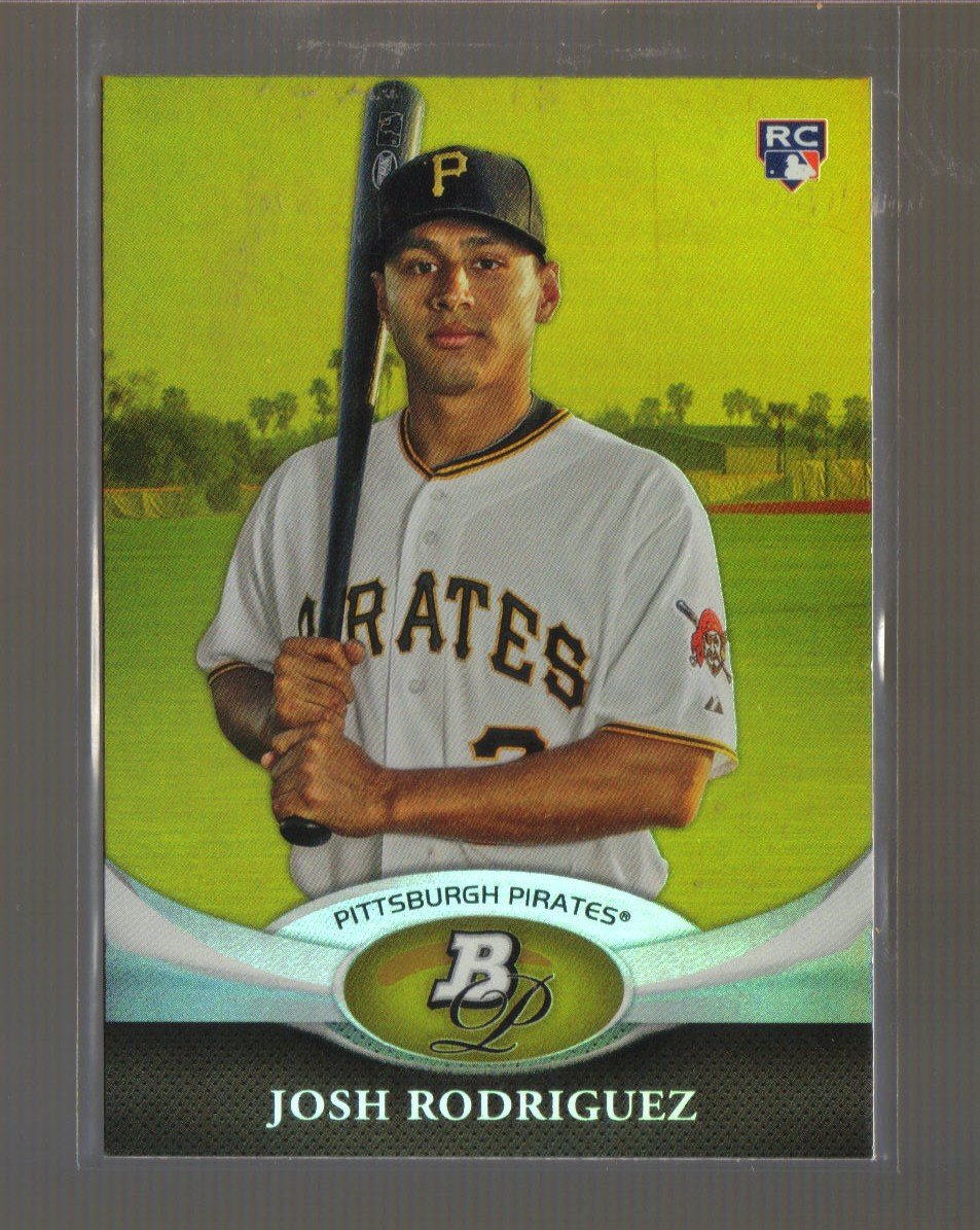 2011 Bowman Platinum Gold #2 JOSH RODRIGUEZ RC Pirates