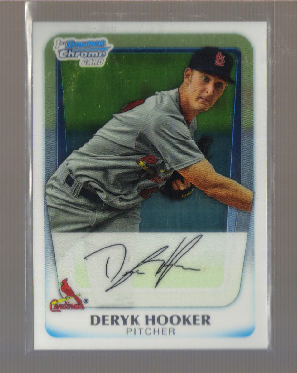 2011 Bowman Prospects Chrome #40 DERYK HOOKER Cardinals