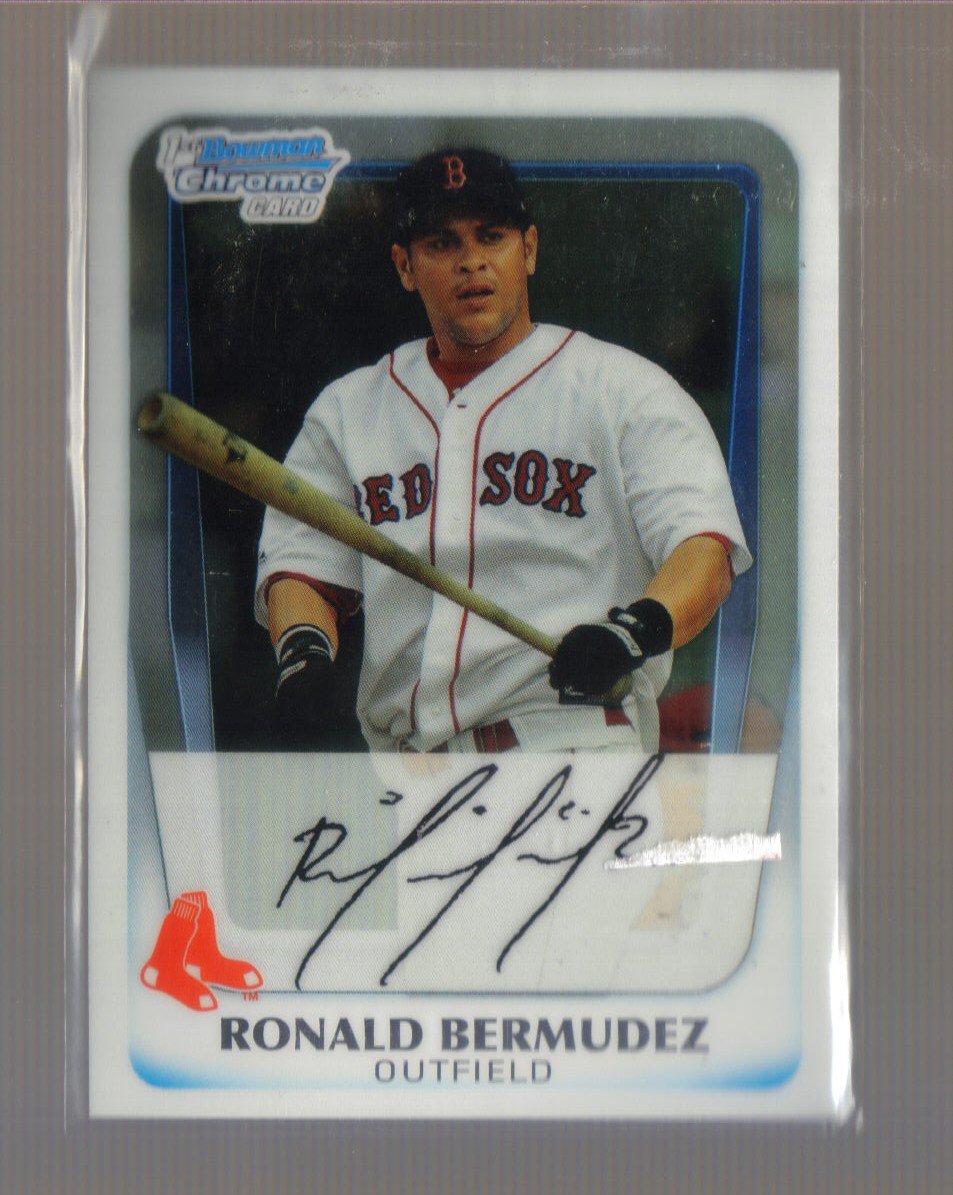 2011 Bowman Prospects Chrome #59 RONALD BERMUDEZ Red Sox