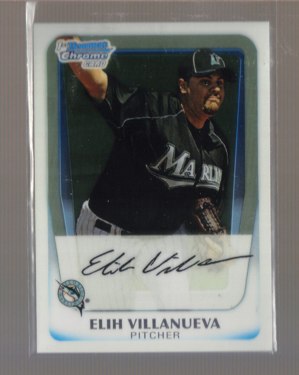 2011 Bowman Prospects Chrome #69 ELIH VILLANUEVA Marlins