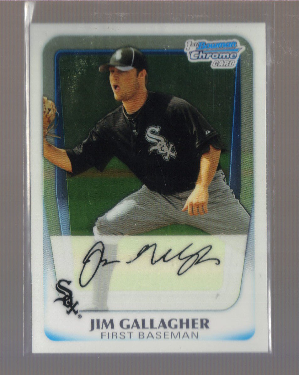 2011 Bowman Prospects Chrome #74 JIM GALLAGHER White Sox