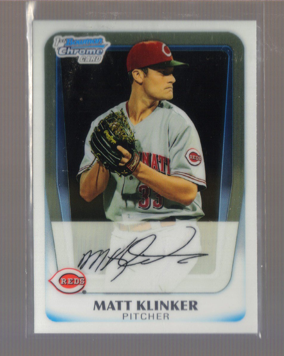 2011 Bowman Prospects Chrome #77 MATT KLINKER Reds
