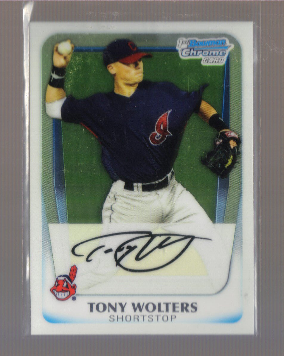 2011 Bowman Prospects Chrome #98 TONY WOLTERS Indians