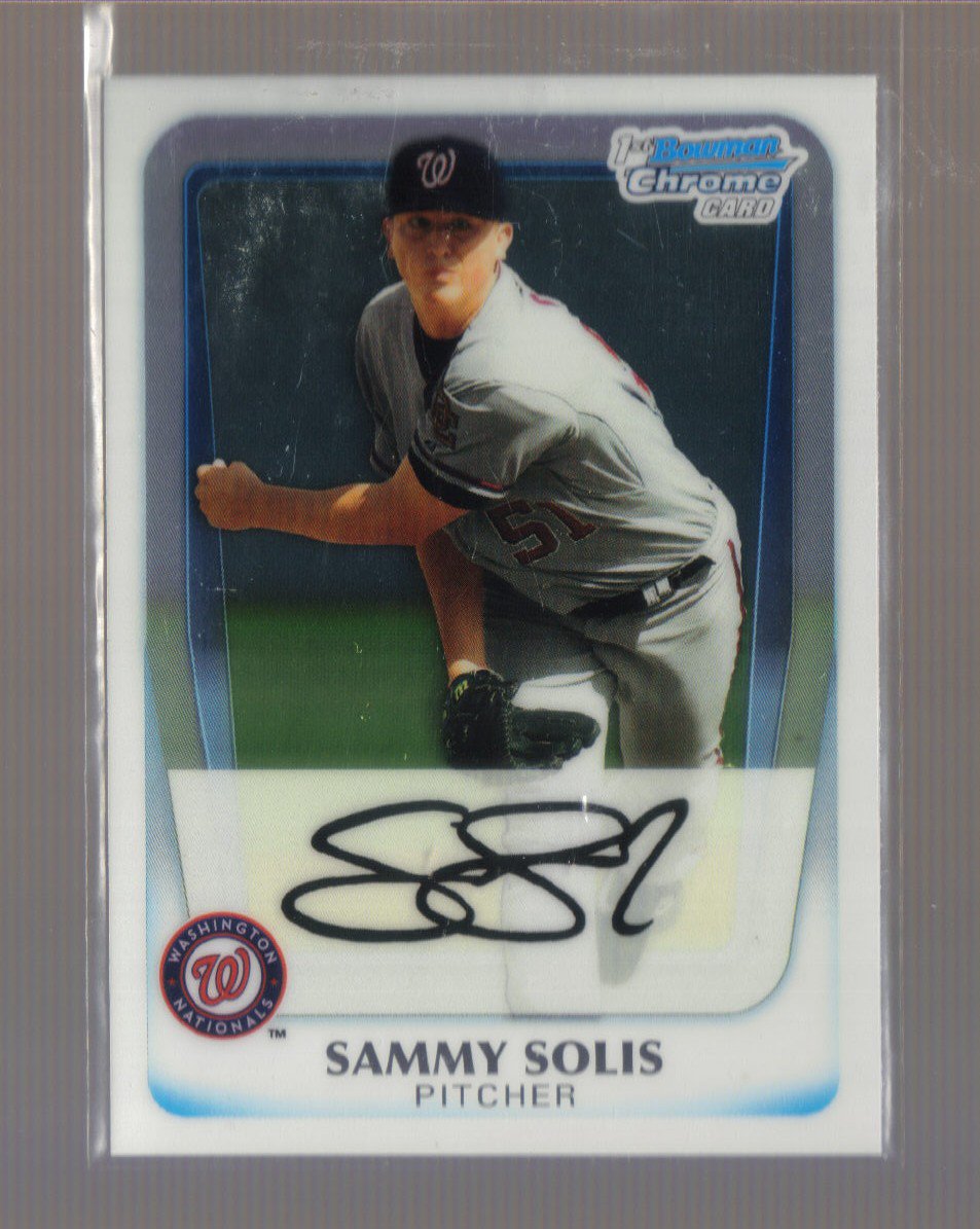 2011 Bowman Prospects Chrome #106 SAMMY SOLIS Nationals