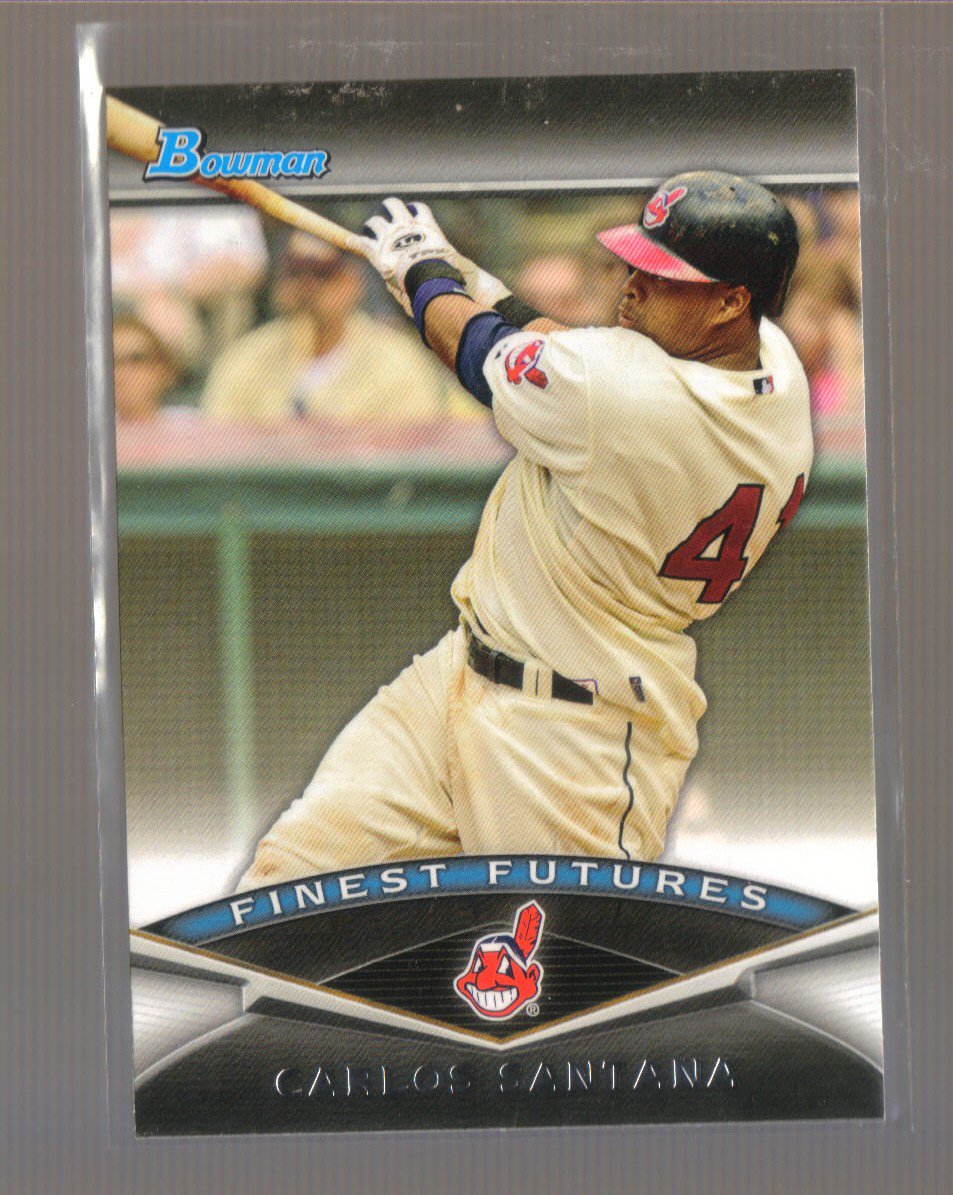 2011 Bowman Finest Futures #7 CARLOS SANTANA Indians