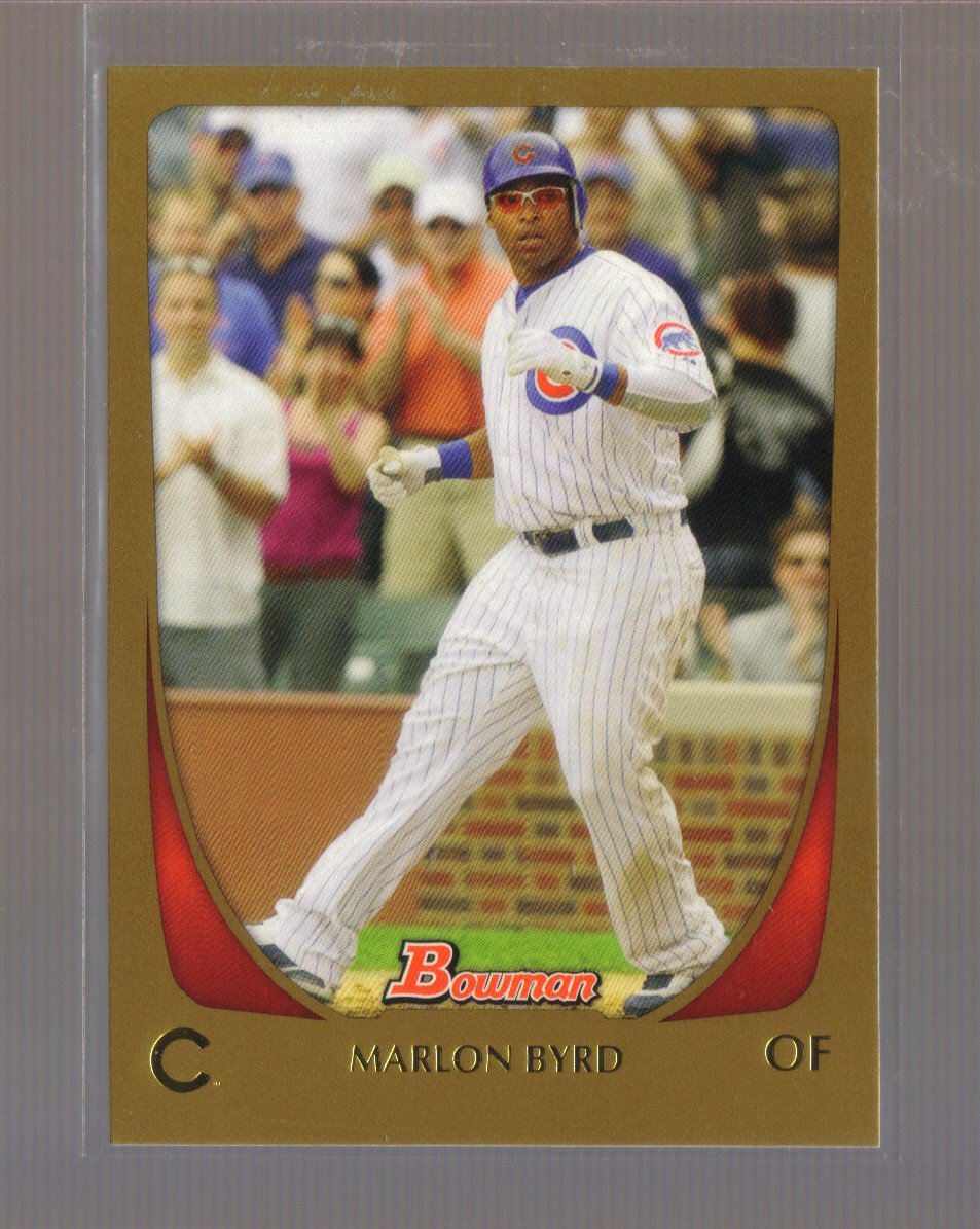 2011 Bowman Gold #9 MARLON BYRD Cubs