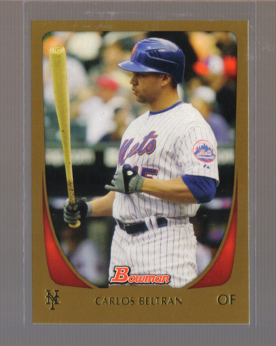 2011 Bowman Gold #77 CARLOS BELTRAN Mets