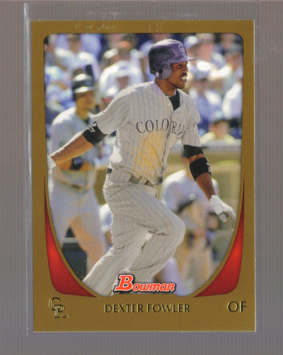 2011 Bowman Gold #139 DEXTER FOWLER Rockies