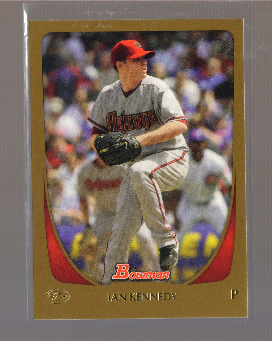 2011 Bowman Gold #185 IAN KENNEDY Diamondbacks
