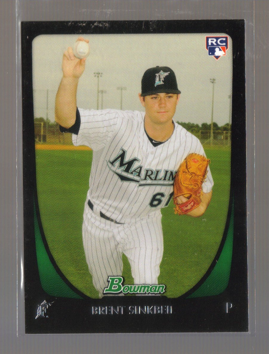 2011 Bowman #216 BRENT SINKBEIL RC Marlins