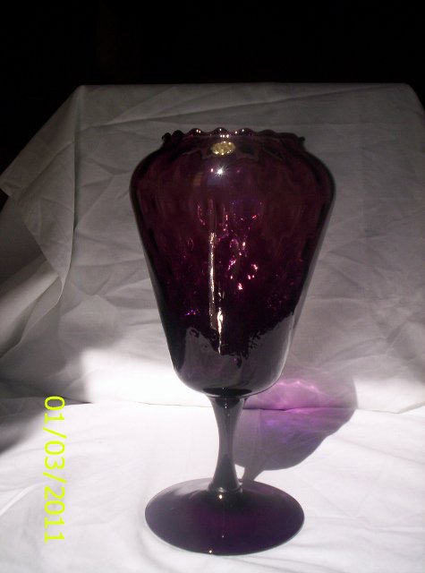 Purple Italian Handblown Glass