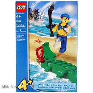 LEGO 7080 4 Juniors Scurvy Dog and Crocodile