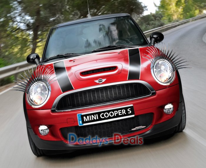 Cute Car Eyelashes for all you women Pimp your ride (one pair) Free Delivery