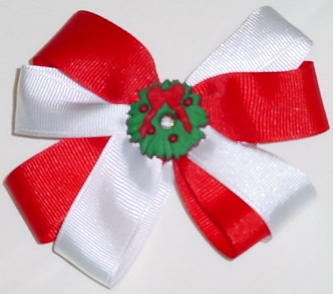 Holiday Wreath Hair Bow