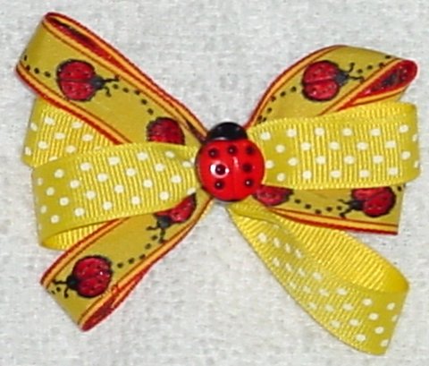 Ladybug Hair Bow