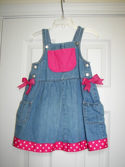 Custom Boutique Denim Dress Sz 3T