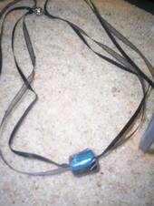 Glass Bead on Ribbon