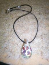 Glass Pendant on Cord
