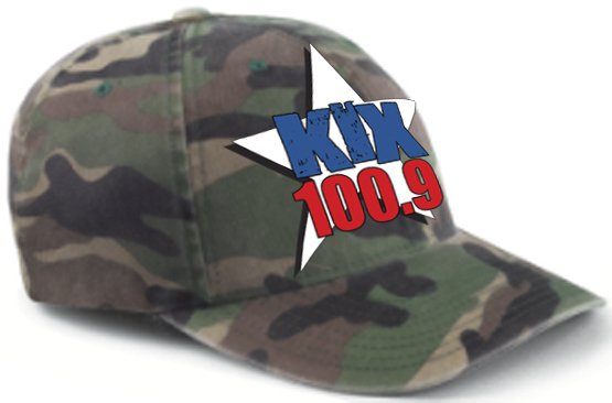 S/M - Camouflage - "Kix 100.9" FlexFit Hat