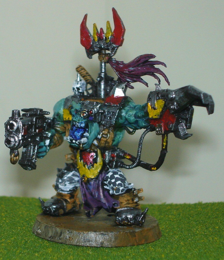 Warhammer 40k Ork War Boss o da Checkard Pantz