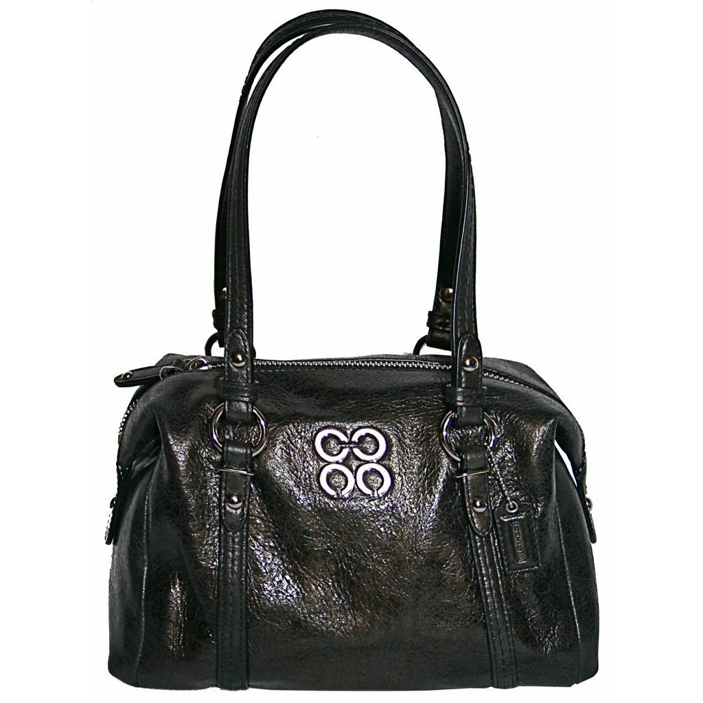 Coach Julia Leather Small Top Handle Satchel Bag Tote Black - Coach 45524BLK