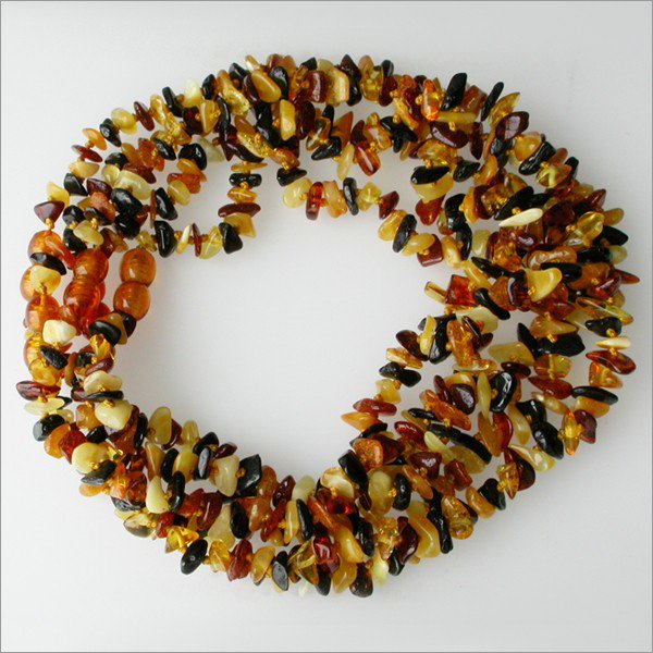 Lot of 5 Baby teething Baltic amber beads necklace