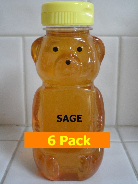 SAVE 10% -6pk Sage Honey 6 x 12oz btls. Item # SG-6