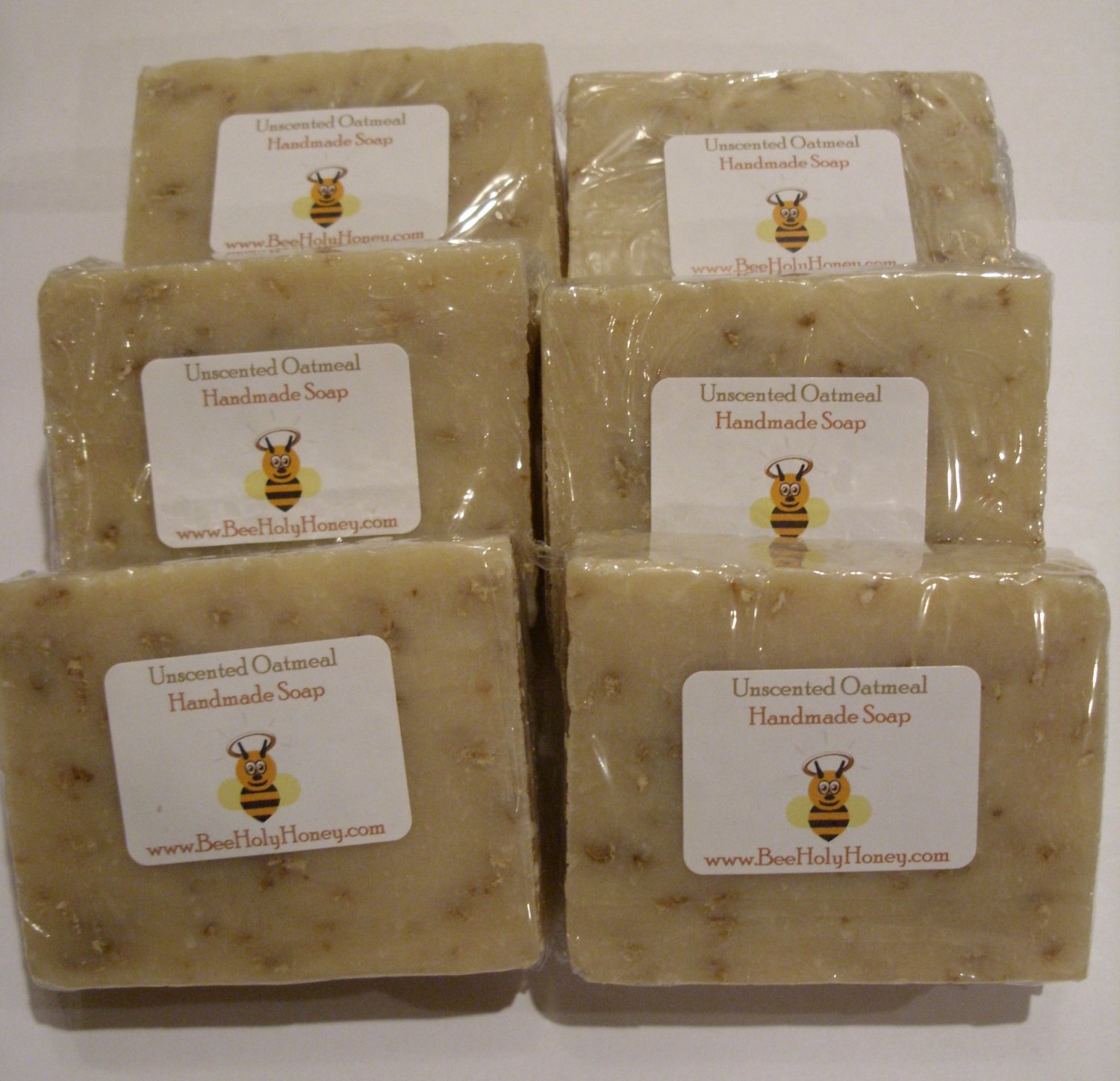 SAVE 10% - 6pk Unscented Oatmeal Soap. Item # SUO-6