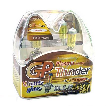 H10 9145 PY20D Golden Yellow 3500K GP Thunder Xenon Fog Light Bulbs