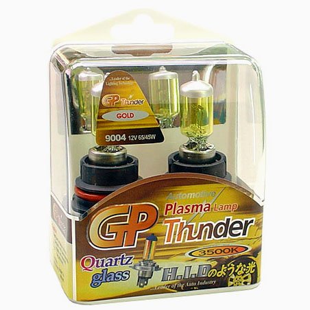 9004 HB1 Golden Yellow 3500K GP Thunder Xenon Driving Light Bulbs