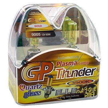 9005 HB3 Golden Yellow 3500K GP Thunder Xenon Driving Light Bulbs