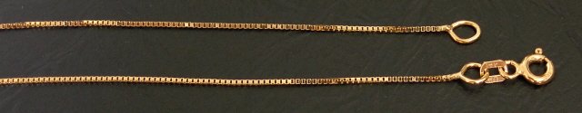 14kt Solid Gold Box 16inch Chain