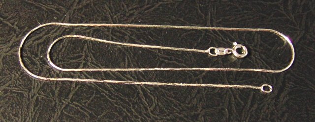 Silver Mirror 16 inch Box Chain