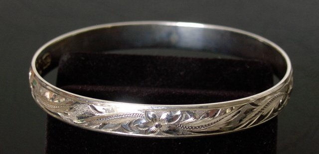 Silver Traditional Hawaiian Heirloom Bracelets 8mm sz 8.00