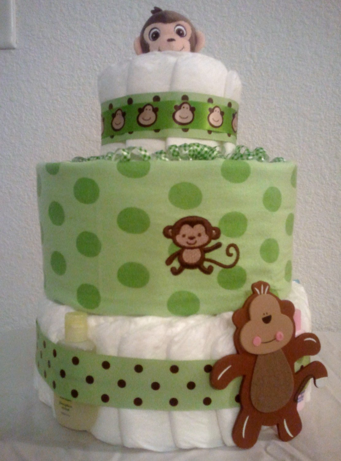 Monkeyin' Around Diaper Cake