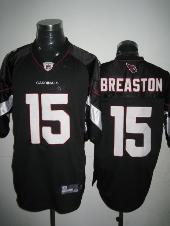 Arizona Cardinals # 15 Breaston NFL Jersey Black