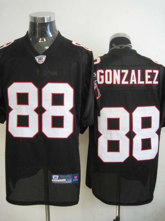 Atlanta Falcons # 88 Gonzalez NFL Jersey Black