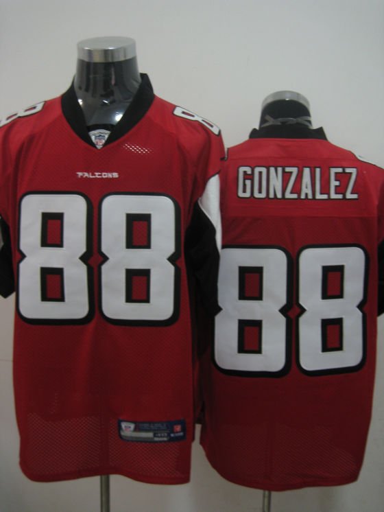 Atlanta Falcons # 88 Gonzalez NFL Jersey Red