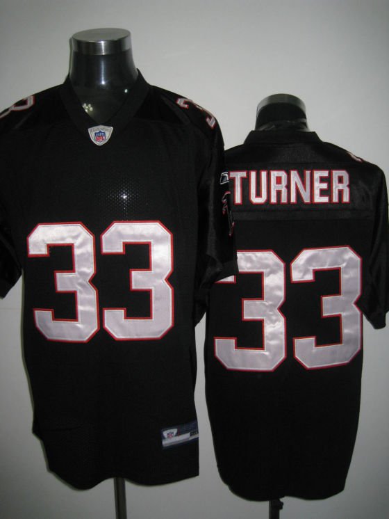 Atlanta Falcons # 33 Turner NFL Jersey Black