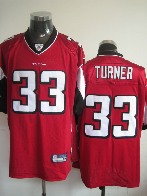 Atlanta Falcons # 33 Turner NFL Jersey Red