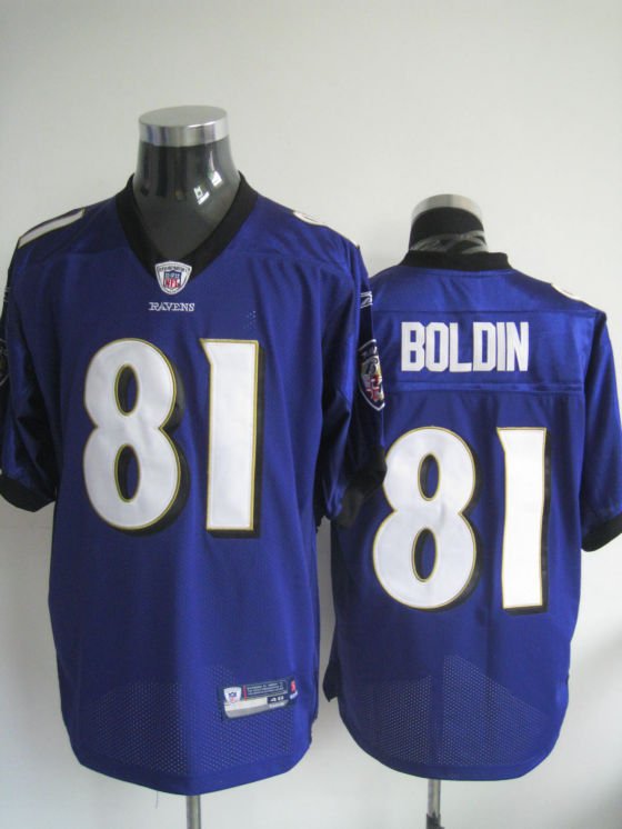 Baltimore Ravens # 81 Boldin NFL Jersey Purple