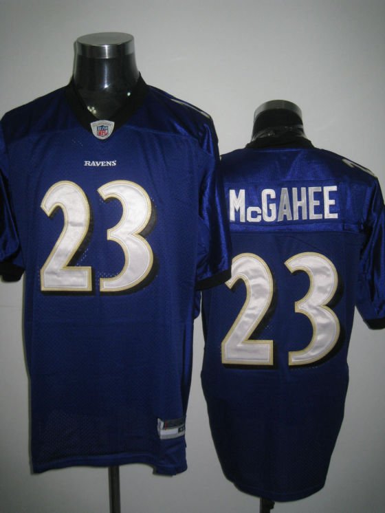 Baltimore Ravens # 23 Mcgahee NFL Jersey Purple